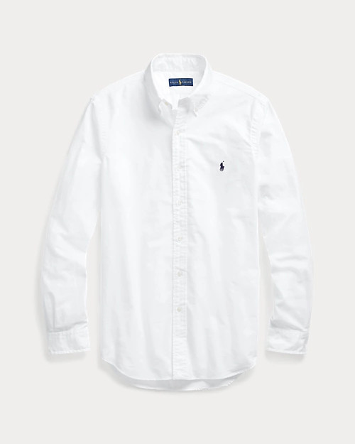 Slim Fit Garment-Dyed Oxford Shirt | Ralph Lauren UK | Ralph Lauren (UK)