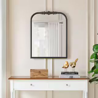 Home Decorators Collection Medium Classic Arched Vintage Style Gold Framed Mirror (44 in. W x 35 ... | The Home Depot