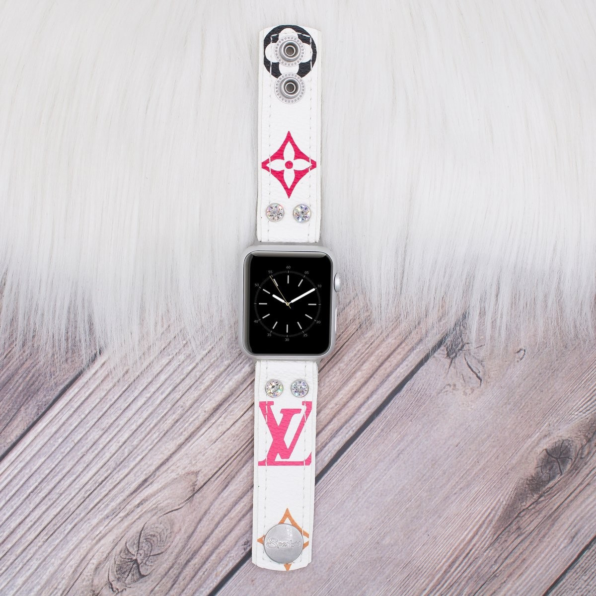 Limited Edition Skinny Band in Upcycled LV White Multicolor | Sparkl