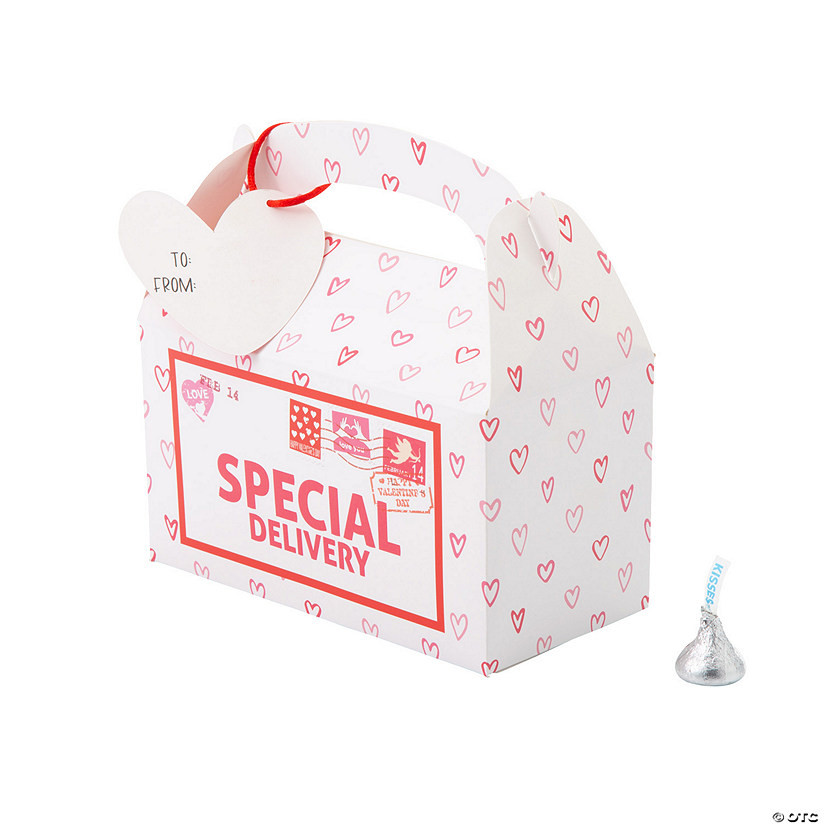 Valentine Special Delivery Favor Boxes with Tags - 12 Pc. | Oriental Trading Company