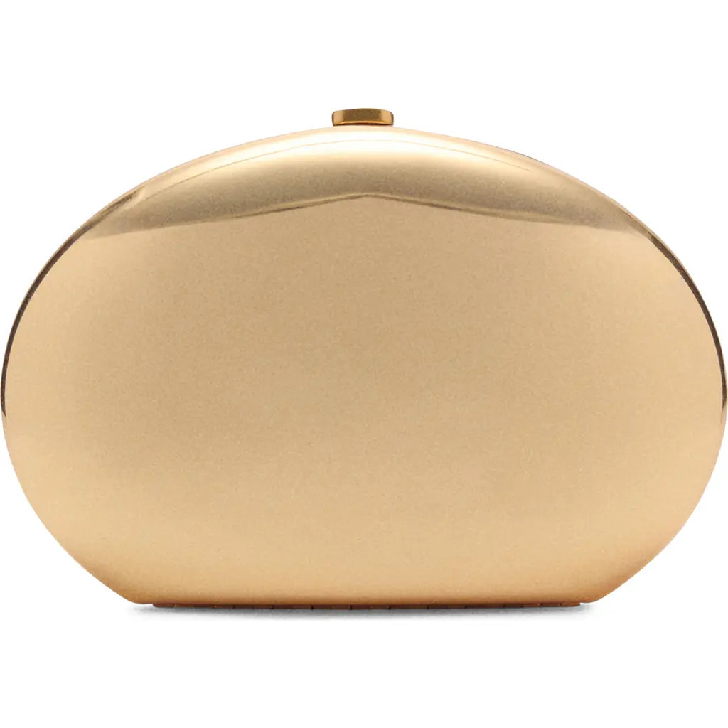 MANGO Metallic Frame Clutch in Gold at Nordstrom | Nordstrom