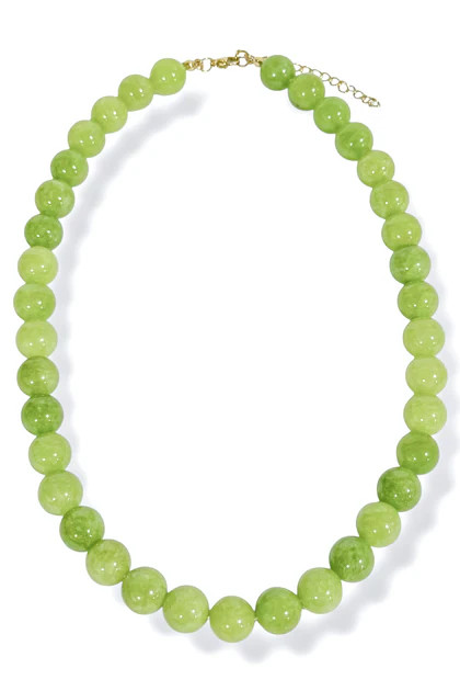 Now Mine Green Stone Beaded Necklace | The Willow Tree