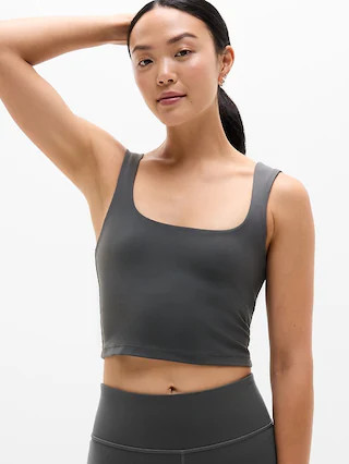 Transcend Square Neck Crop Sports Bra A-C | Athleta