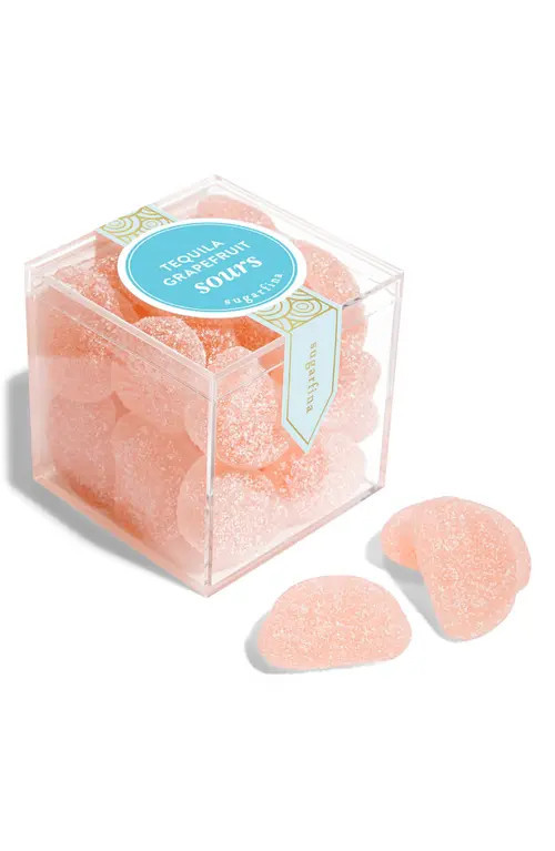 sugarfina Tequila Grapefruit Sours Candy Cube in Pink at Nordstrom | Nordstrom