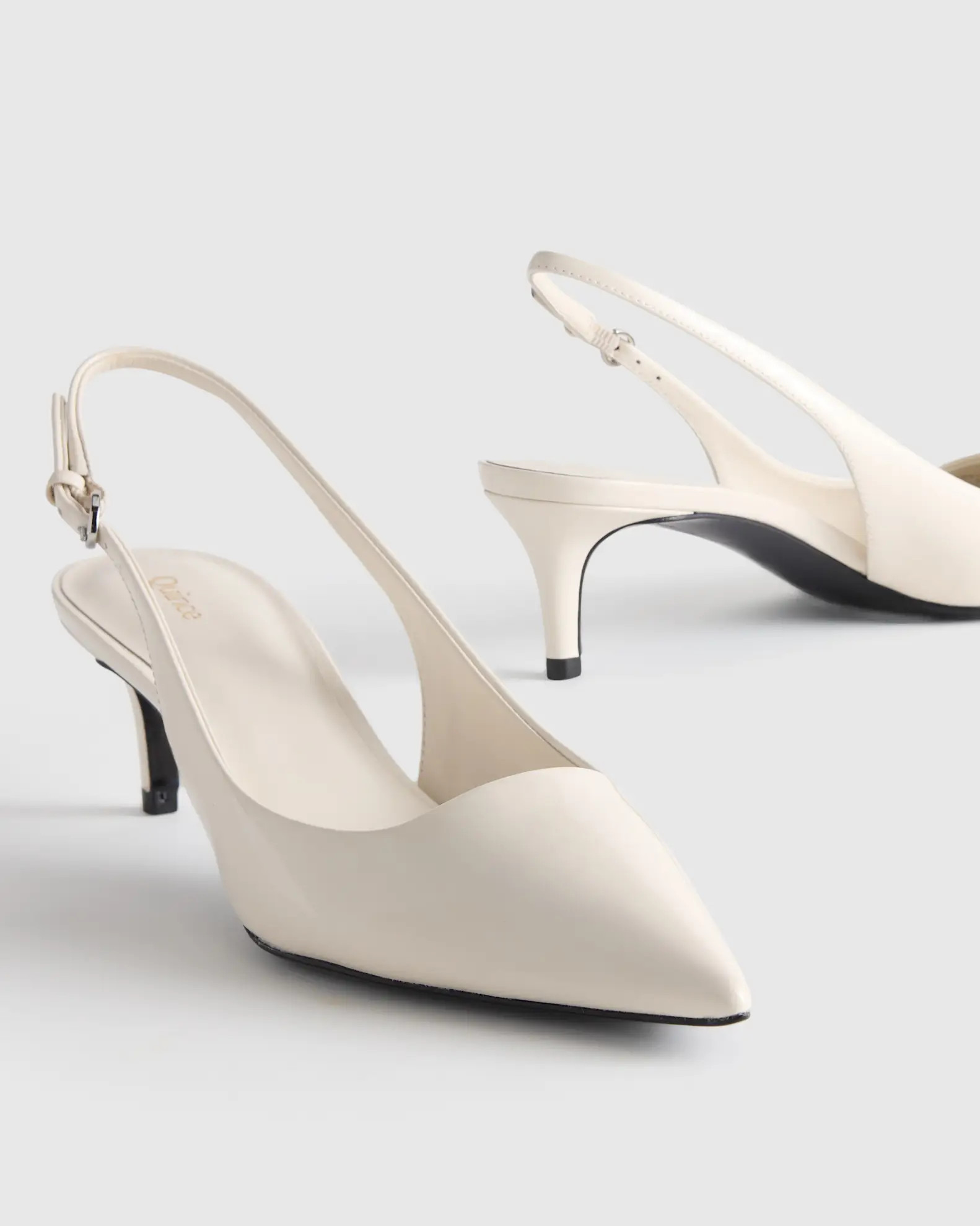 Italian Leather 55mm Slingback Pump | Quince