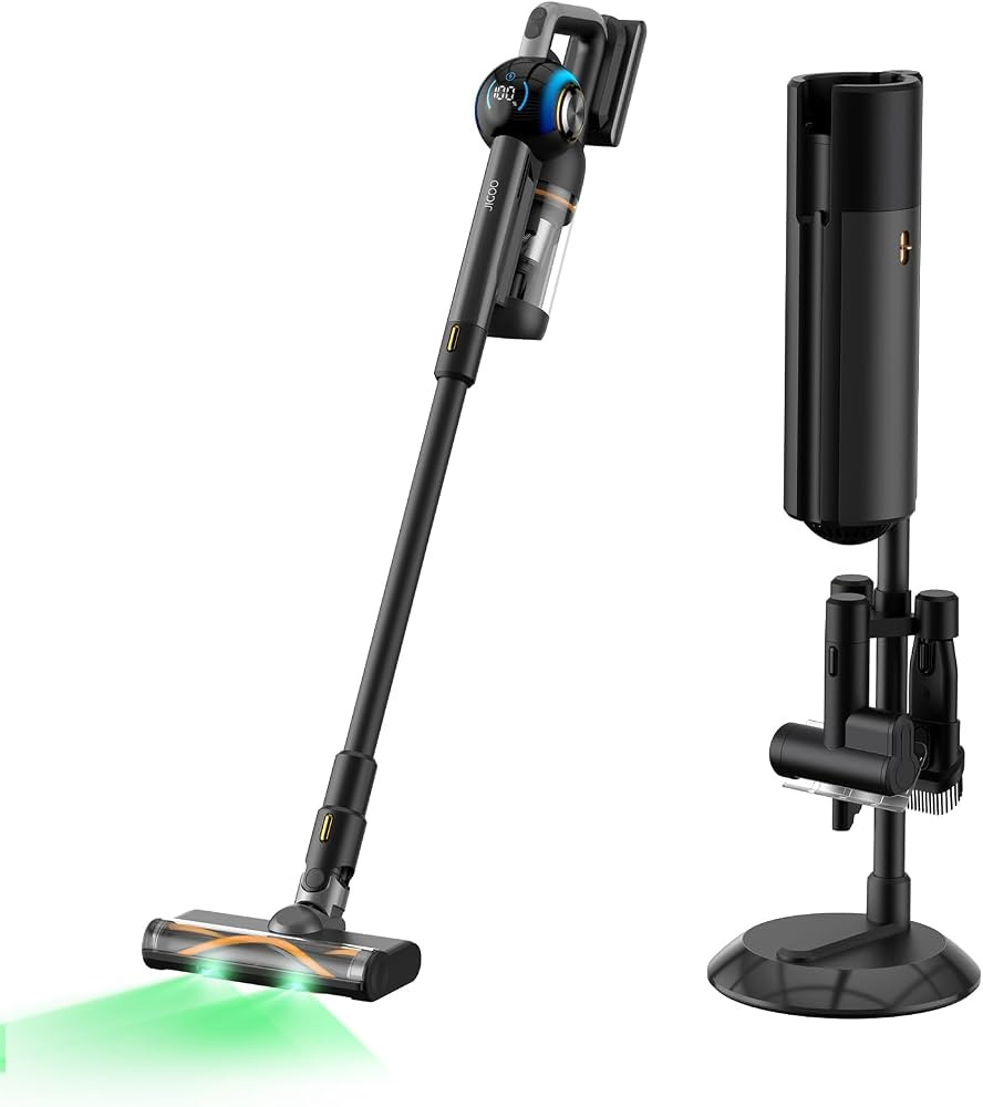 JIGOO Cordless Vacuum Cleaner 33Kpa 480W Ultra Strong Suction Stick Vacuum Cordless Rechargeable ... | Amazon (US)