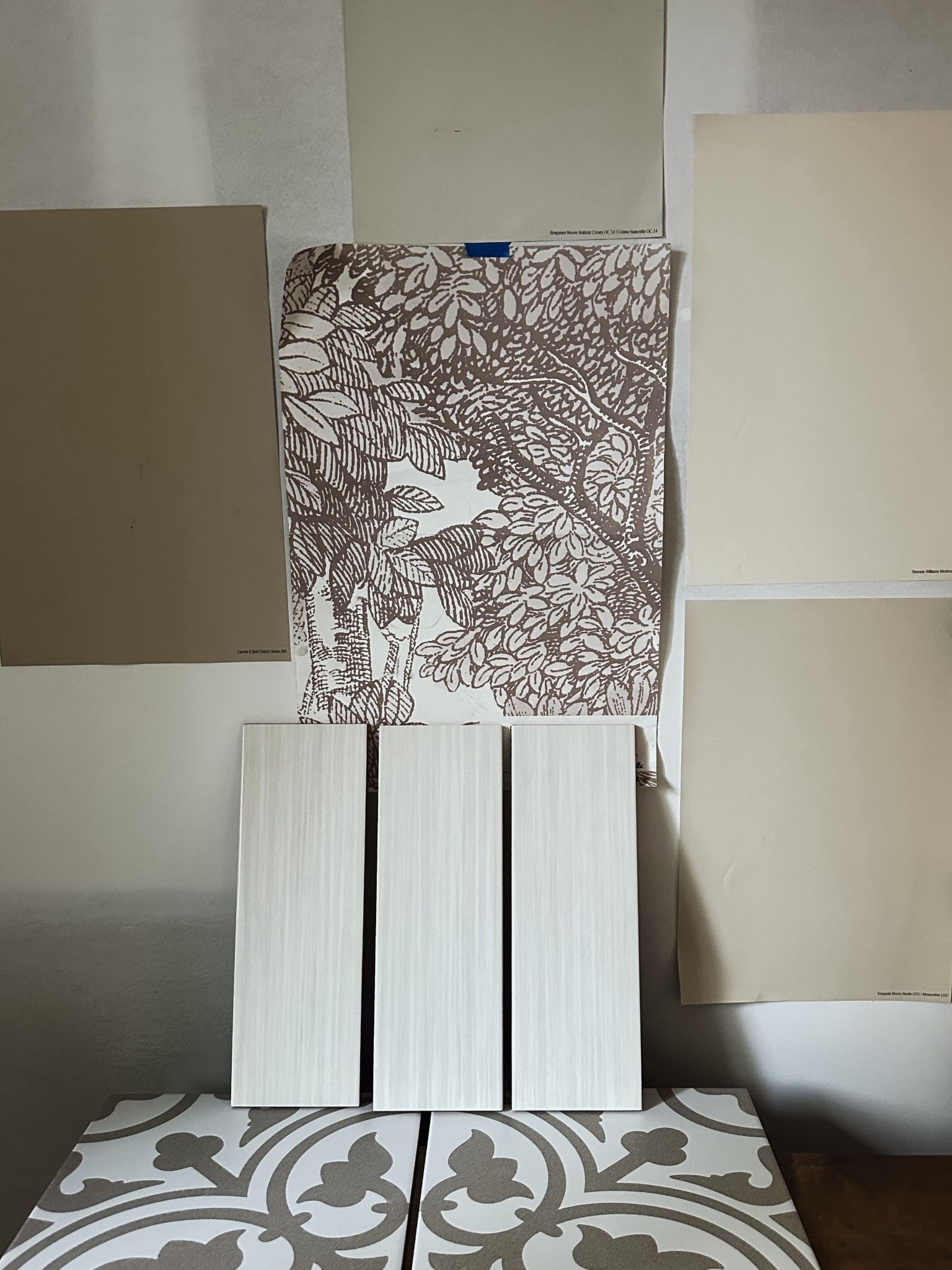 This tree mural wallpaper is the prettiest pattern, isn’t it?

🖼️ Everything here is linked — paint swatches, tile, and of course, the star of the show: that vintage-inspired wallpaper.

#wallpaperlove #ltksale #ltkhomestyle #patternmixing #renovationlife #drapersdoingrenos #guestbathroomdesign #wallpapered #ltkhome #interiorobsessed