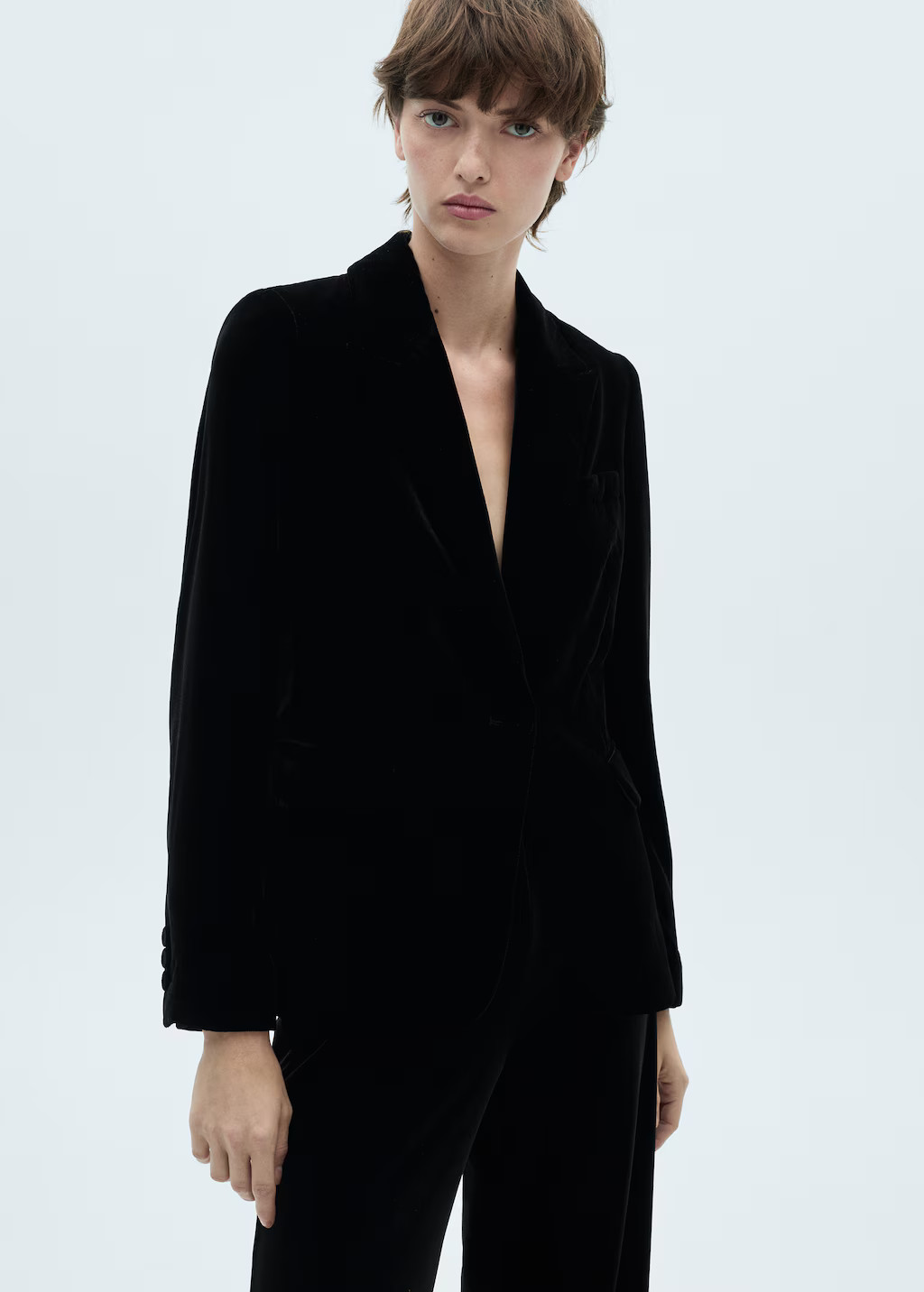 Velvet blazer - Women | MANGO USA | Mango (US/MX/AU)