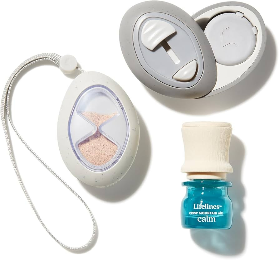 Lifelines Scent-Infused Motion Fidget Grounding Stones 2-Pack & Essential Oil Set, Portable Essen... | Amazon (US)