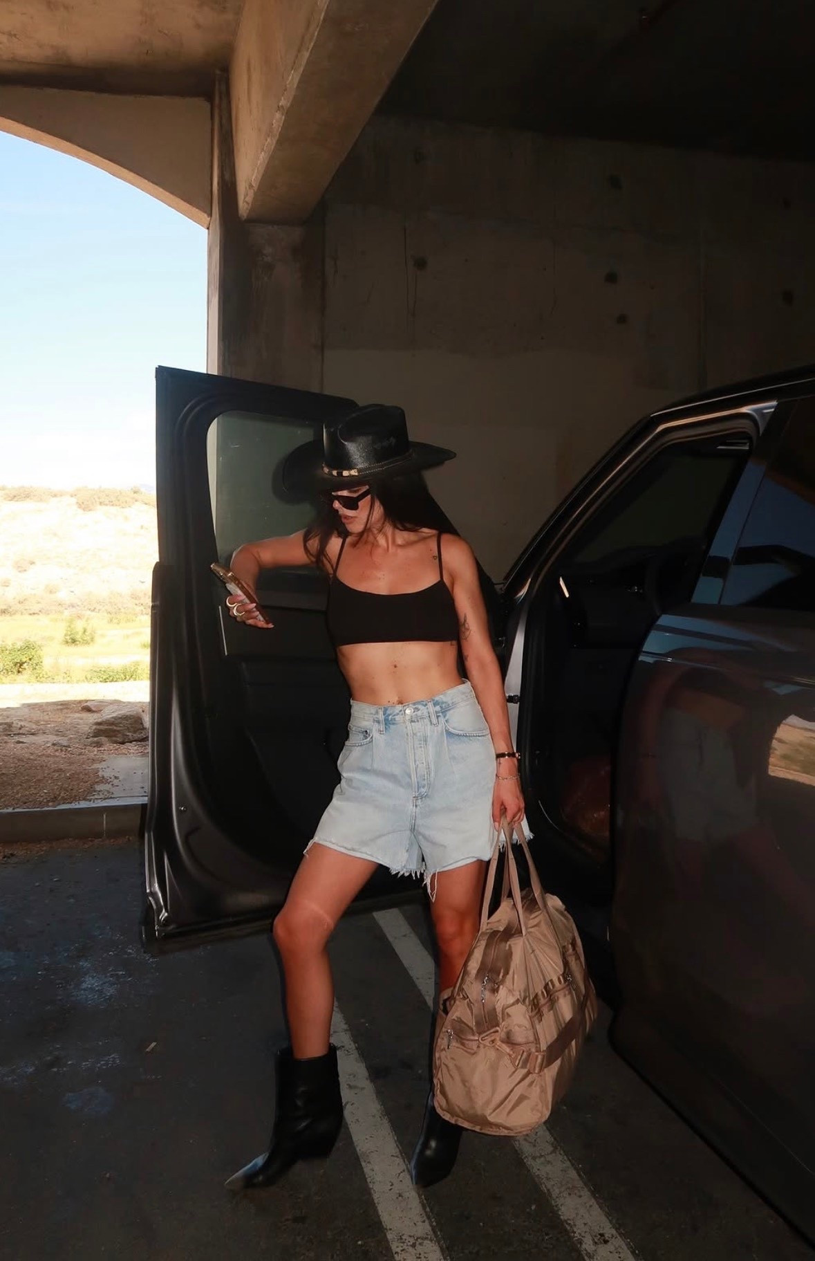 Made it to the desert 

Desert style, Coachella style, denim shorts, bra, sports bra, cowgirl chic

#LTKgrwm #LTKootd #LTKFestival