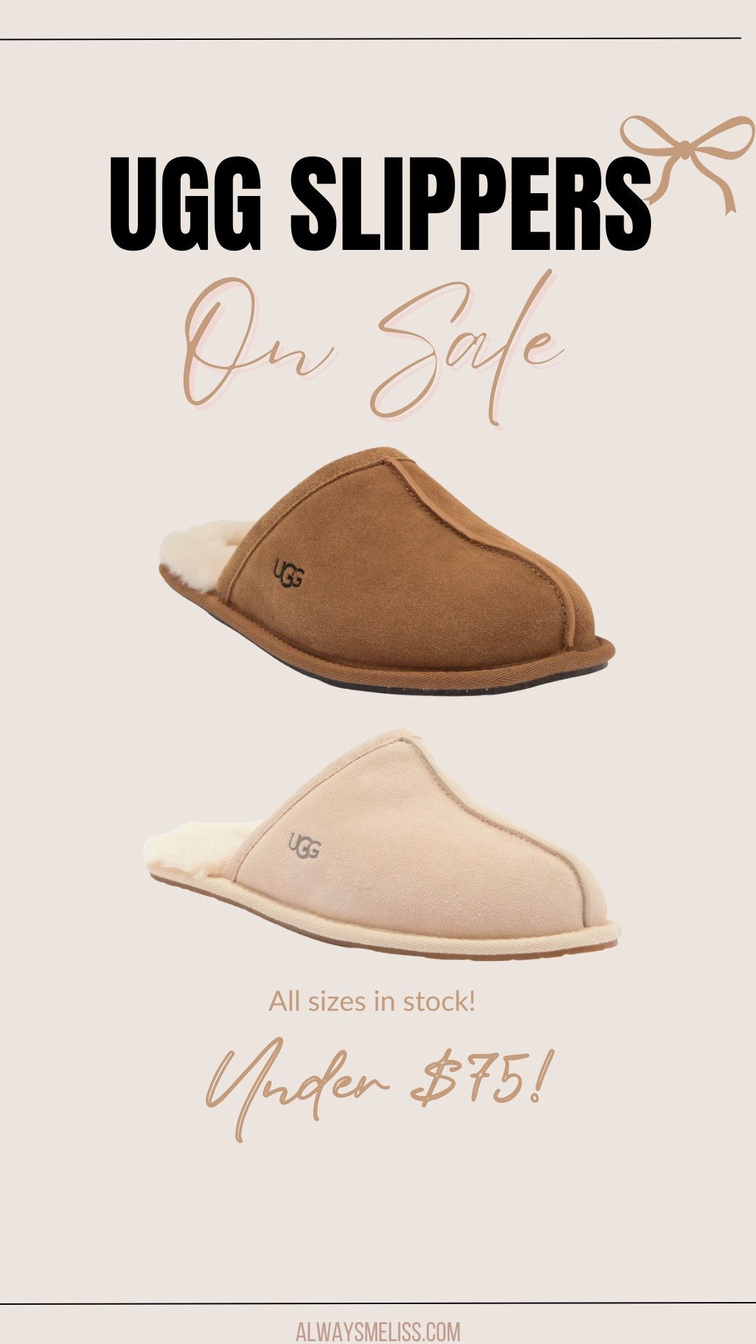 Uggs on sale now! Available in 3 colors. A great slipper option.✨

Uggs 
Women’s slipper 
House shoes 

#LTKSaleAlert #LTKSeasonal