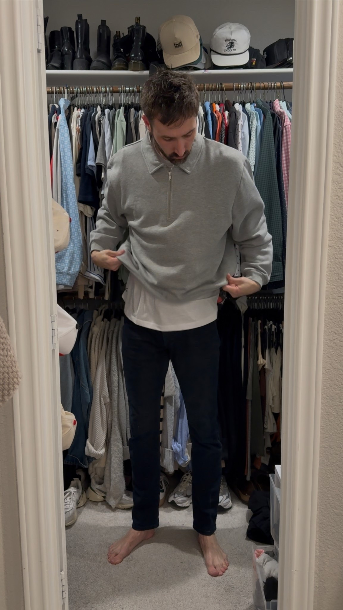My wife styled me here.. love the short boxy jacket #mens #eveningout 

#LTKMens #LTKStyleTip