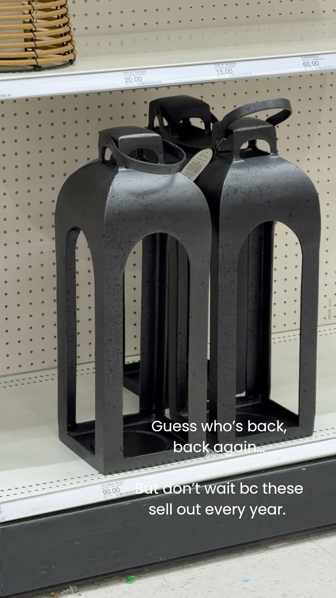 My outdoor lanterns are finally back in stock! These sell out every year for good reason. The size is 💯 and they’re the perfect weight. Not so light they blow over, but still moveable. 10/10 recommend!! 

Target, outdoor decor, outdoor lantern, black lantern, front porch, entry, home decor, spring decor, outdoor decor, deck, outdoor living, patio, back in stock

#LTKFindsUnder100 #LTKSeasonal #LTKHome