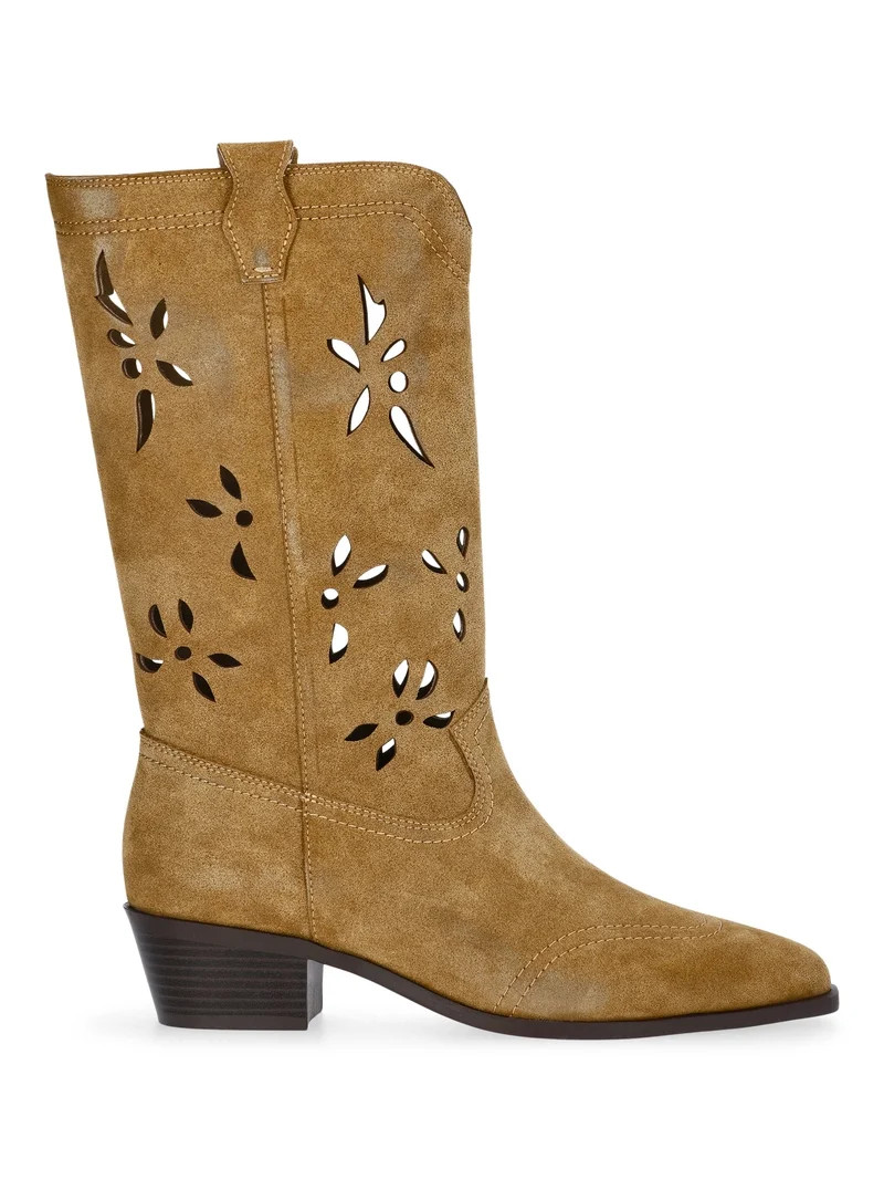 No Boundaries Women's Cut Out Western Boots | Walmart (US)