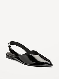 Wide Strap Slingback Flats | Old Navy (CA)