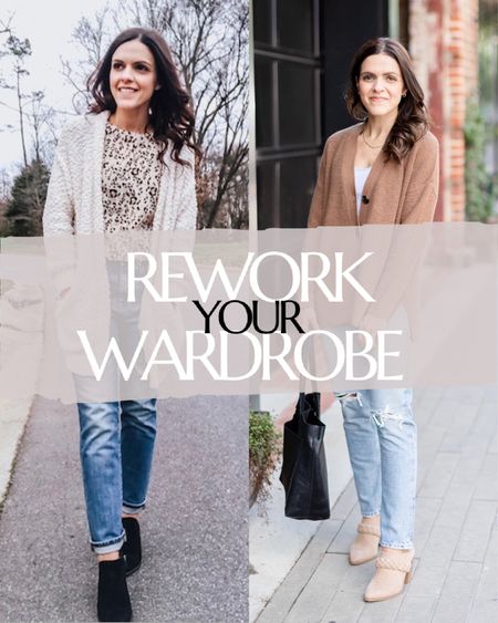REWORK Your WARDROBE: the cardigan
• open, circle hem, cascading styles for buttoned 
• thin, lightweight fabrics for more sustainable, practical, heavy fabrics 
• bold prints for neutrals and solid tones

#outfituptodate #reworkedclothing #styleseries #confidentstyle #styleupdate #millenialstyle #whattowearnow #fashionupdate #fashiontips 



#LTKstyletip