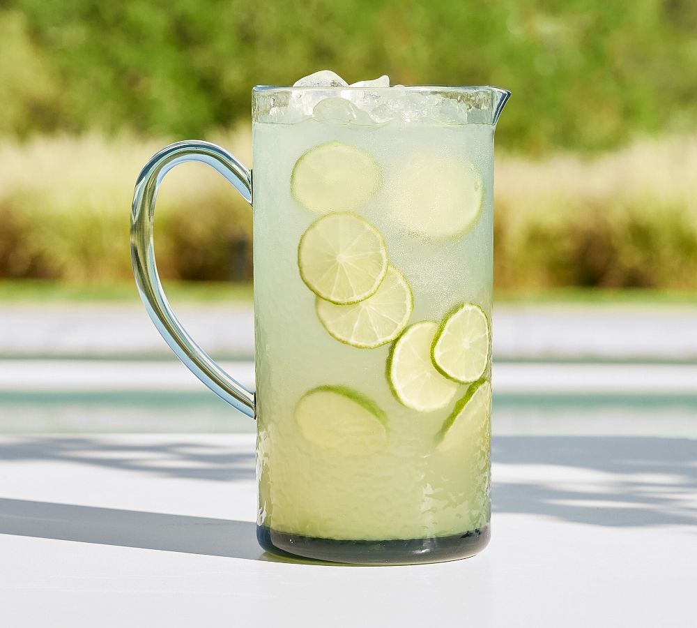 Hammered Outdoor Pitcher | Pottery Barn (US)