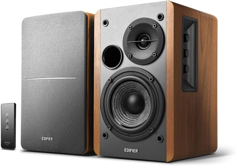 Edifier R1280T Powered Bookshelf Speakers - 2.0 Active Near Field Monitors - Studio Monitor Speak... | Amazon (US)