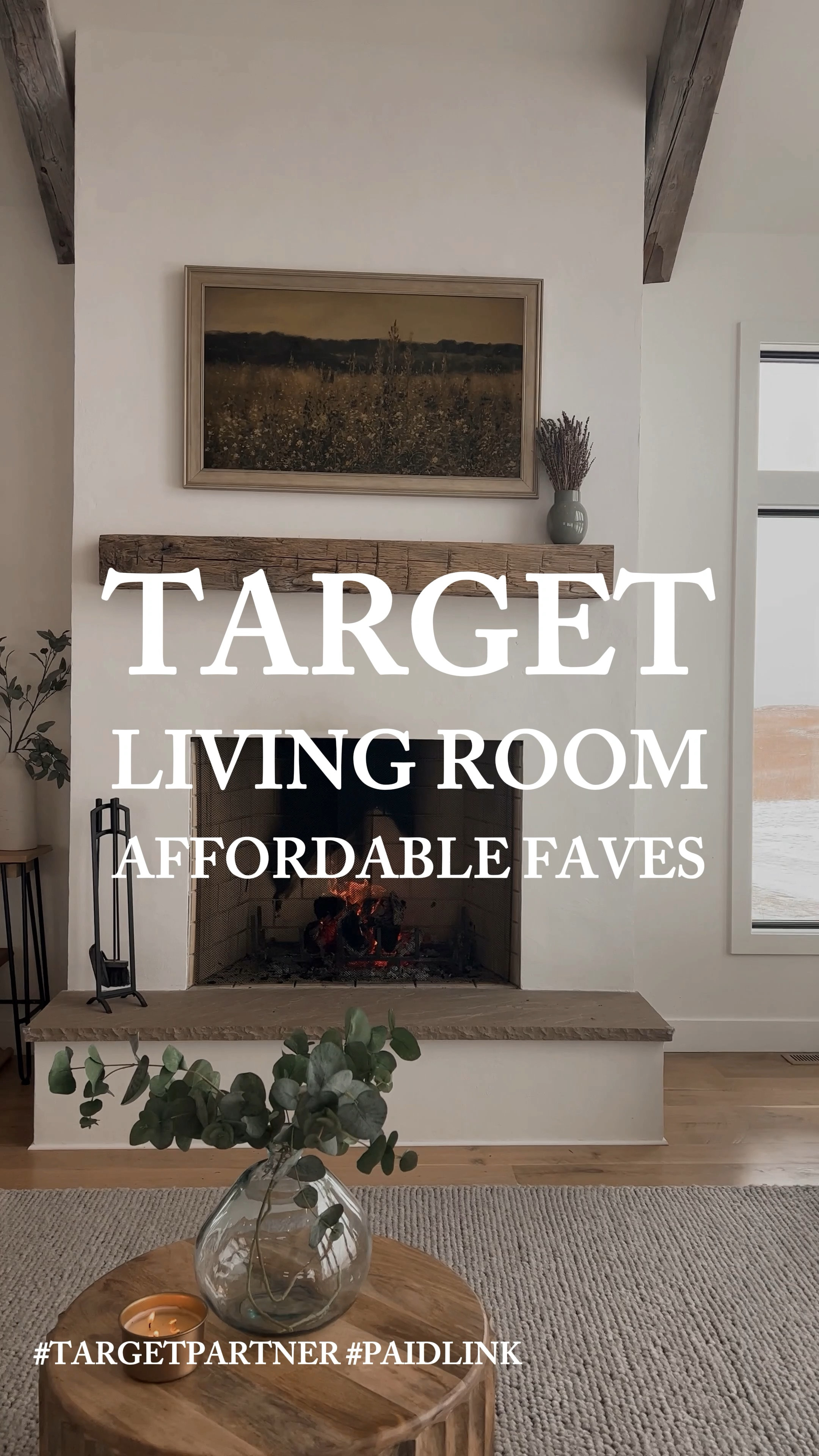 Some affordable favorites from our living room! And, of course, all from Target.

Living room decor 
Living room design 
Plaster fireplace 
Reclaimed wood mantle beam 
Double chaise couch 
Old English painting 
Console table 
Accent chairs 
Olive tree 
Huge living room window

#LTKHome
