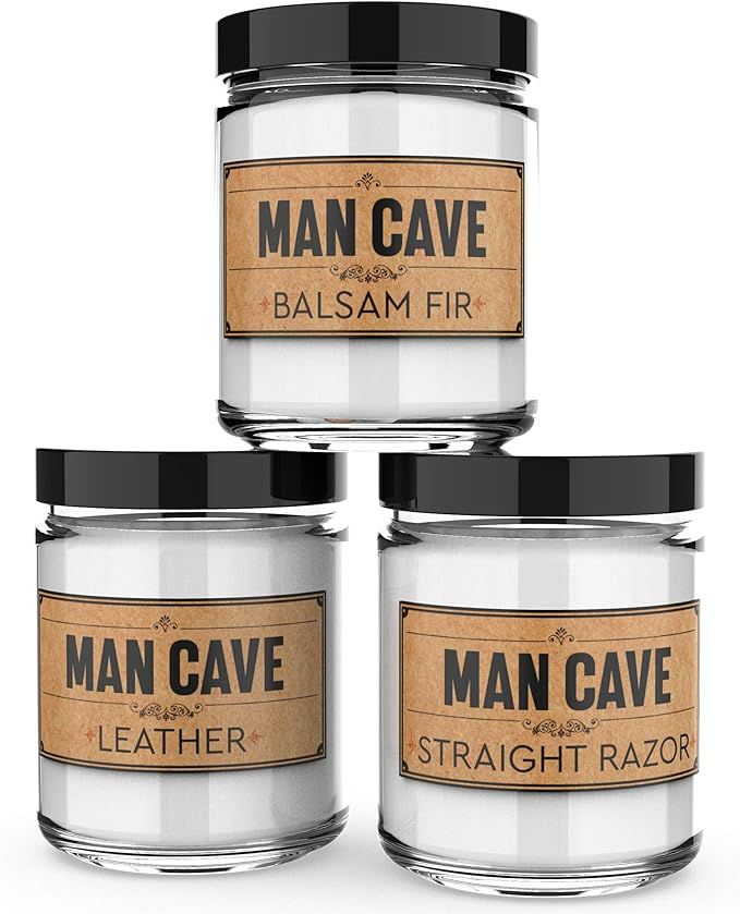 Old Factory Scented Candles for Men - Man Cave - Decorative Aromatherapy - Handmade in The USA wi... | Amazon (US)
