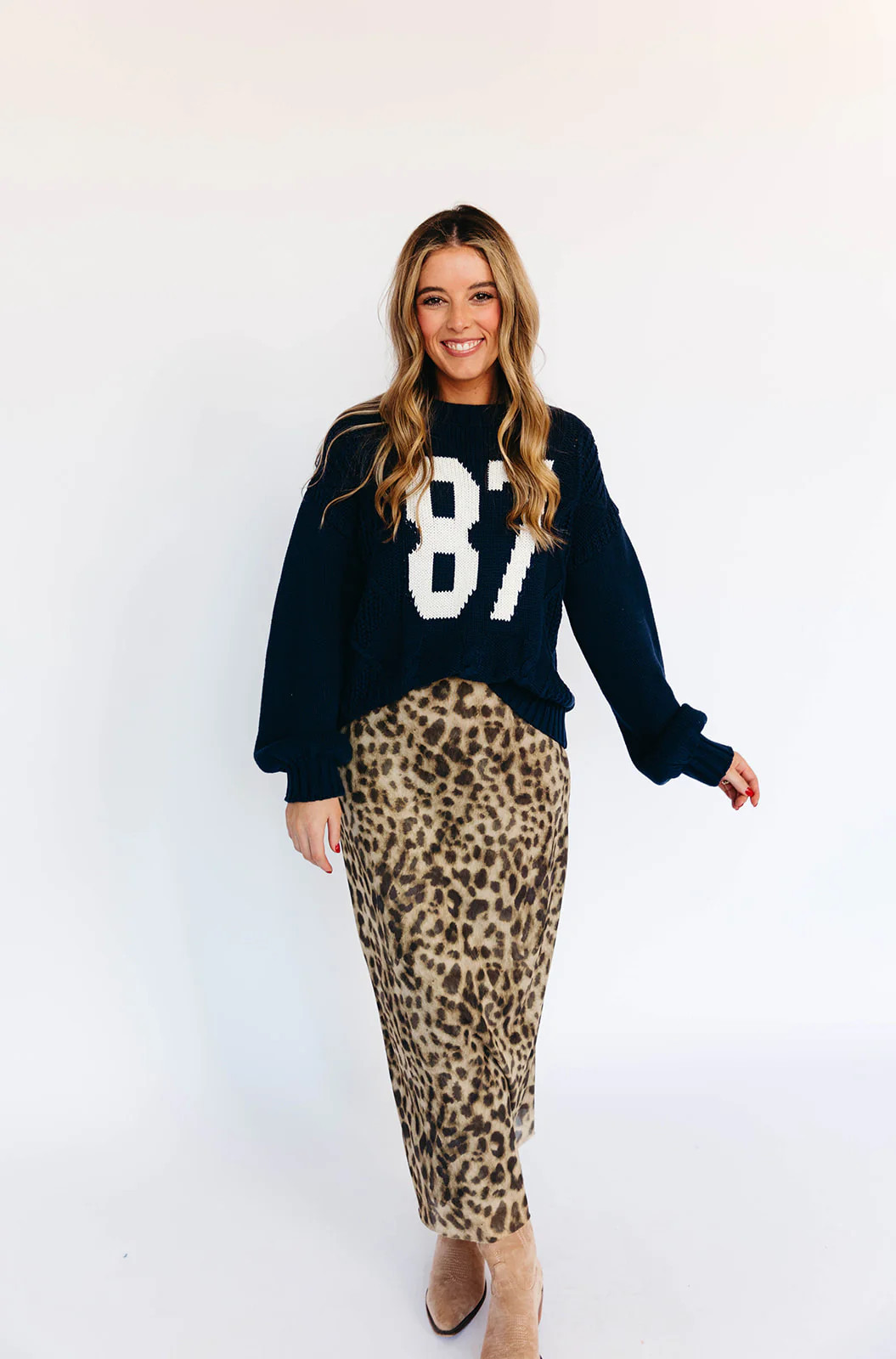 Breeland Knit Sweater - Deep Navy | Triple Threads