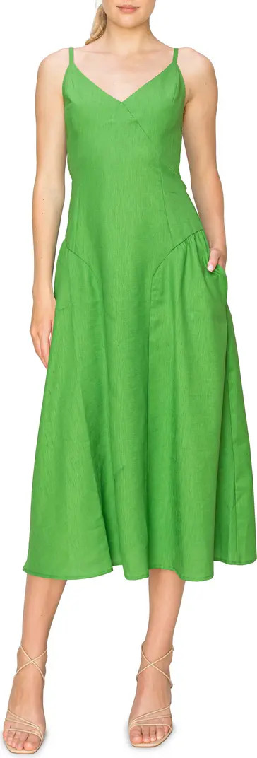 MELLODAY Seam Detail Midi Dress | Nordstrom | Nordstrom