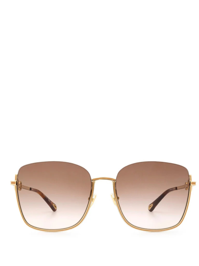 Chloé Eyewear Square Frame Sunglasses | Cettire Global
