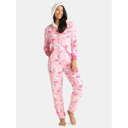 Hello Kitty Women s Graphic Union Suit Sizes XS-3X | Walmart (US)