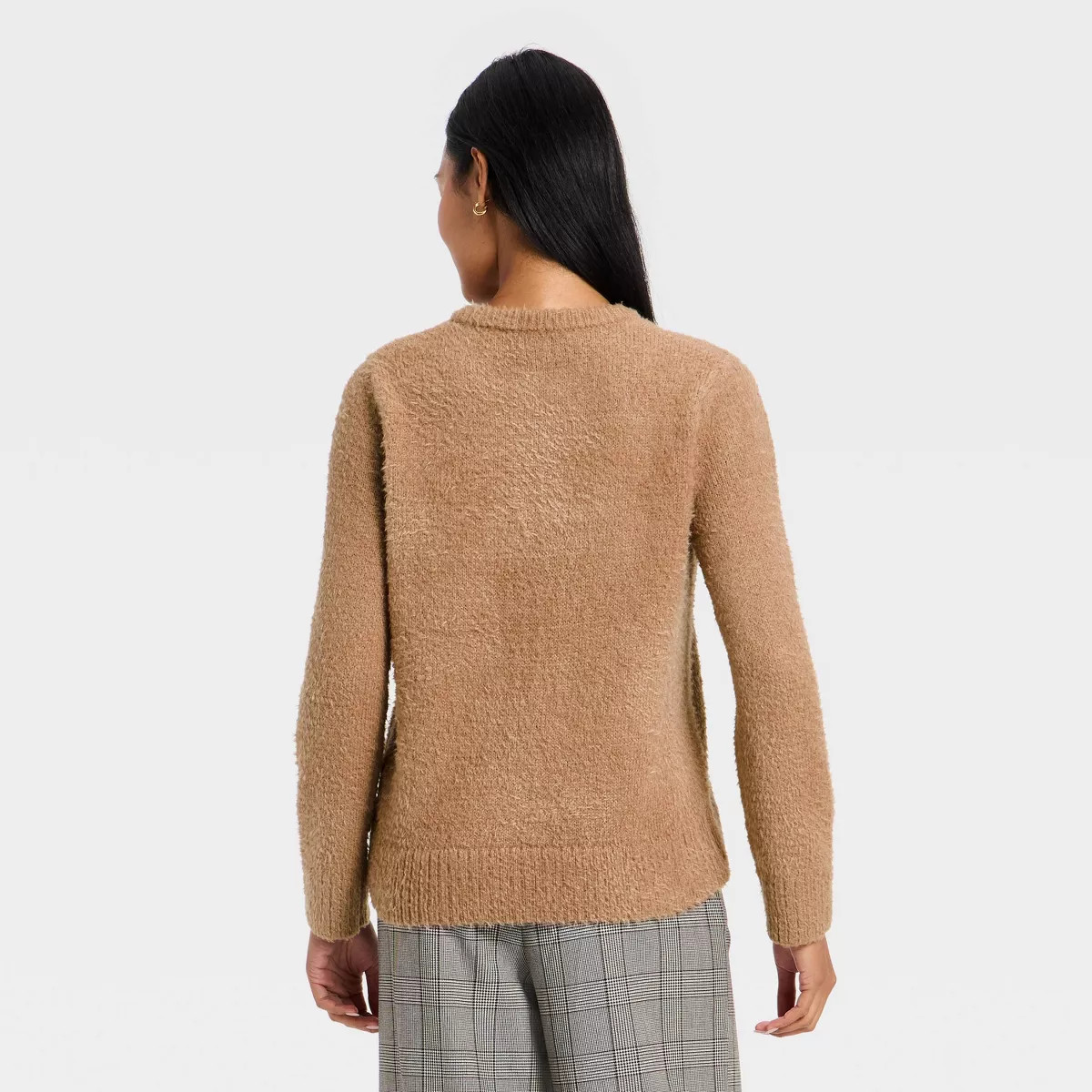 Women's Long Sleeve Fuzzy Pullover Sweater - A New Day™ | Target