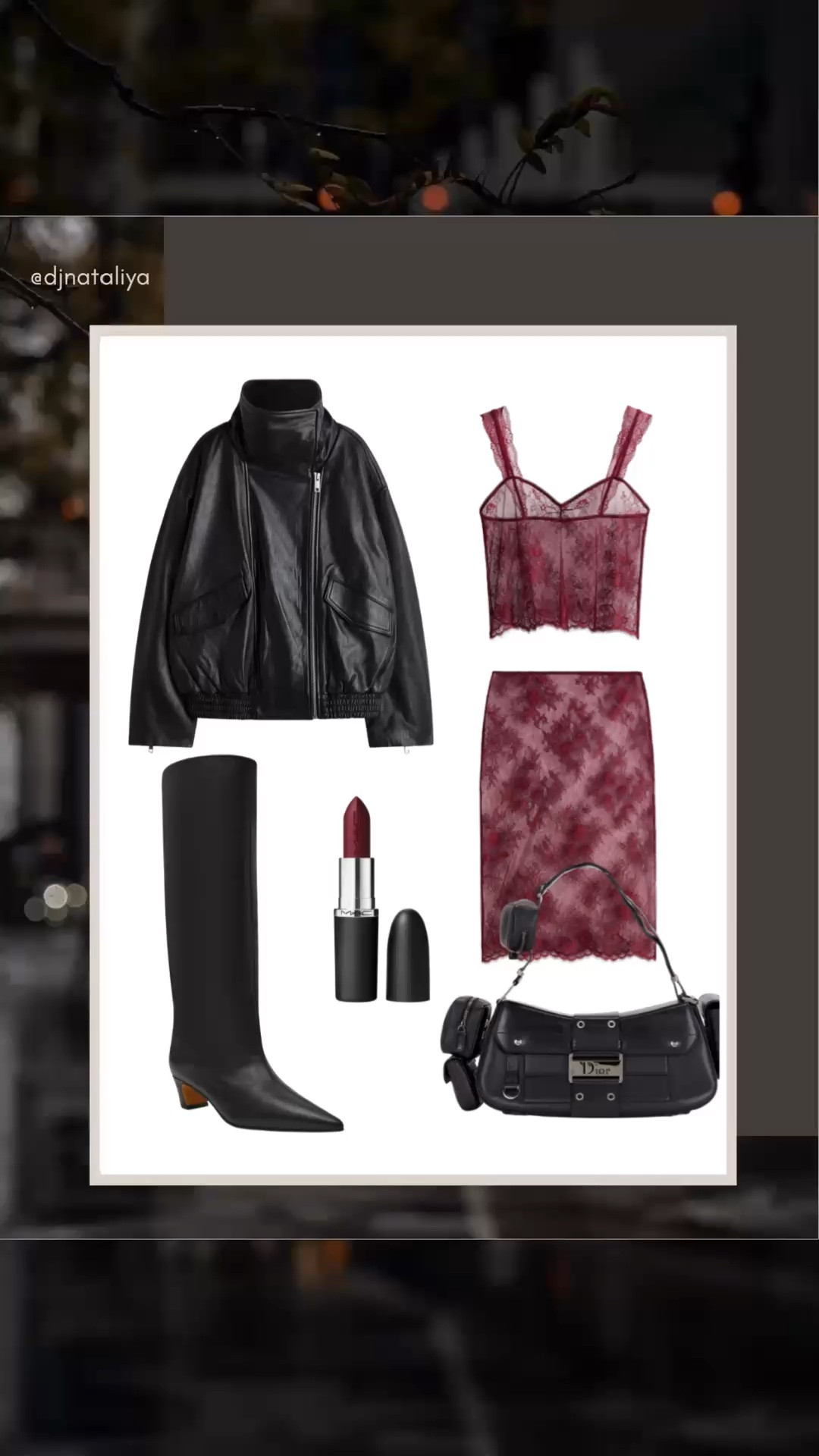 Lace skirt set outfit
Black leather jacket outfit 
Fall outfits 2026

#LTKootd #LTKTravel #LTKSeasonal