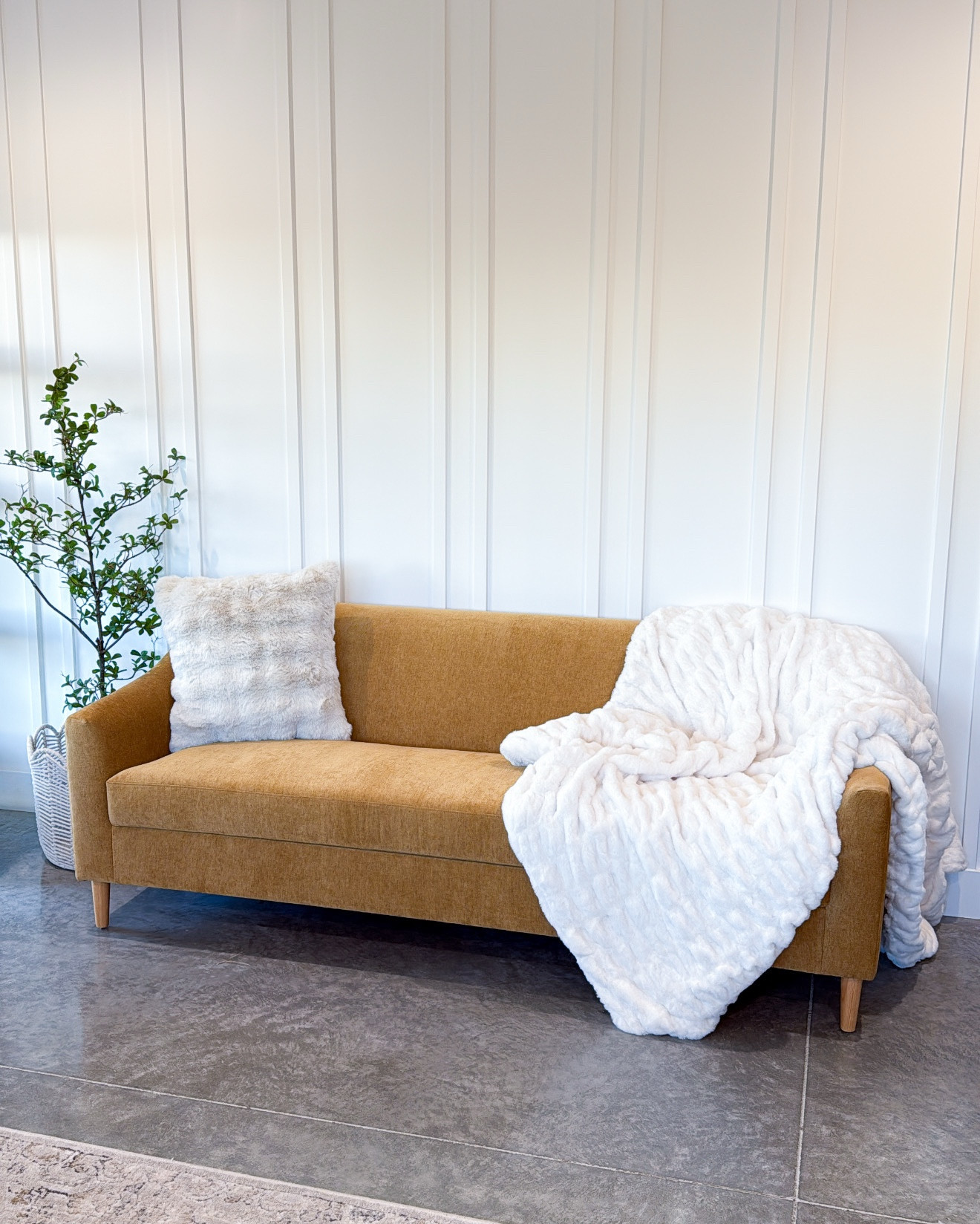 Office decor that is comfy yet functional! I love this new couch (on sale in this gold color) paired with the rug and writing desks! The sideboard buffets are two put together and provide plenty of storage  

#LTKSeasonal #LTKFamily #LTKHome