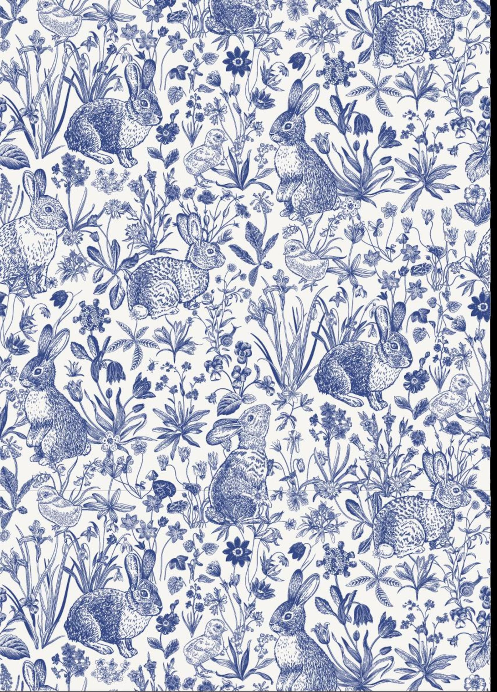 SPRINGTIME TOILE A3 Rice Decoupage Paper by Belles and Whistles - Etsy | Etsy (US)