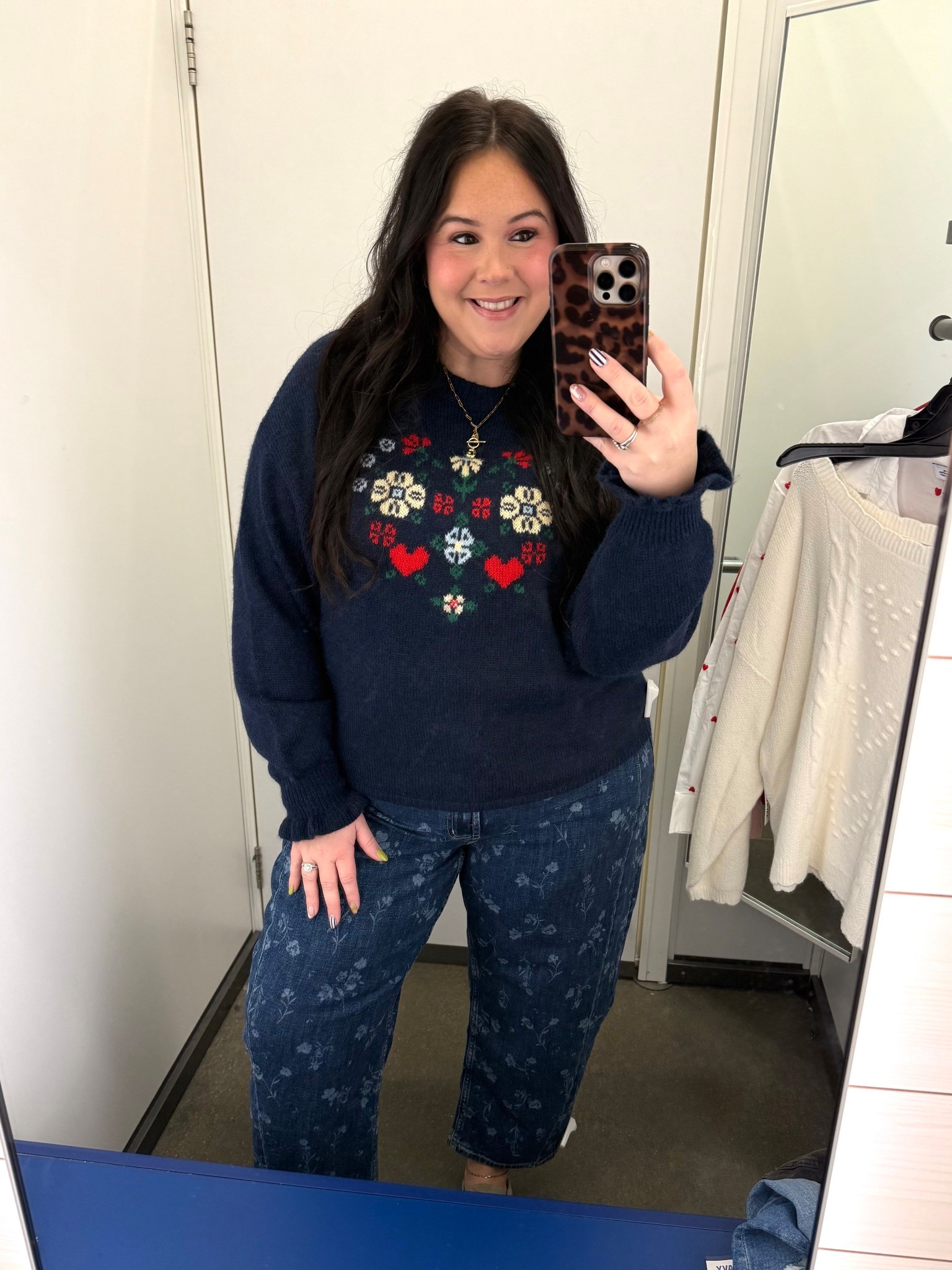 How cute is this sweater?! 

#LTKMidsize #LTKValentine #LTKootd