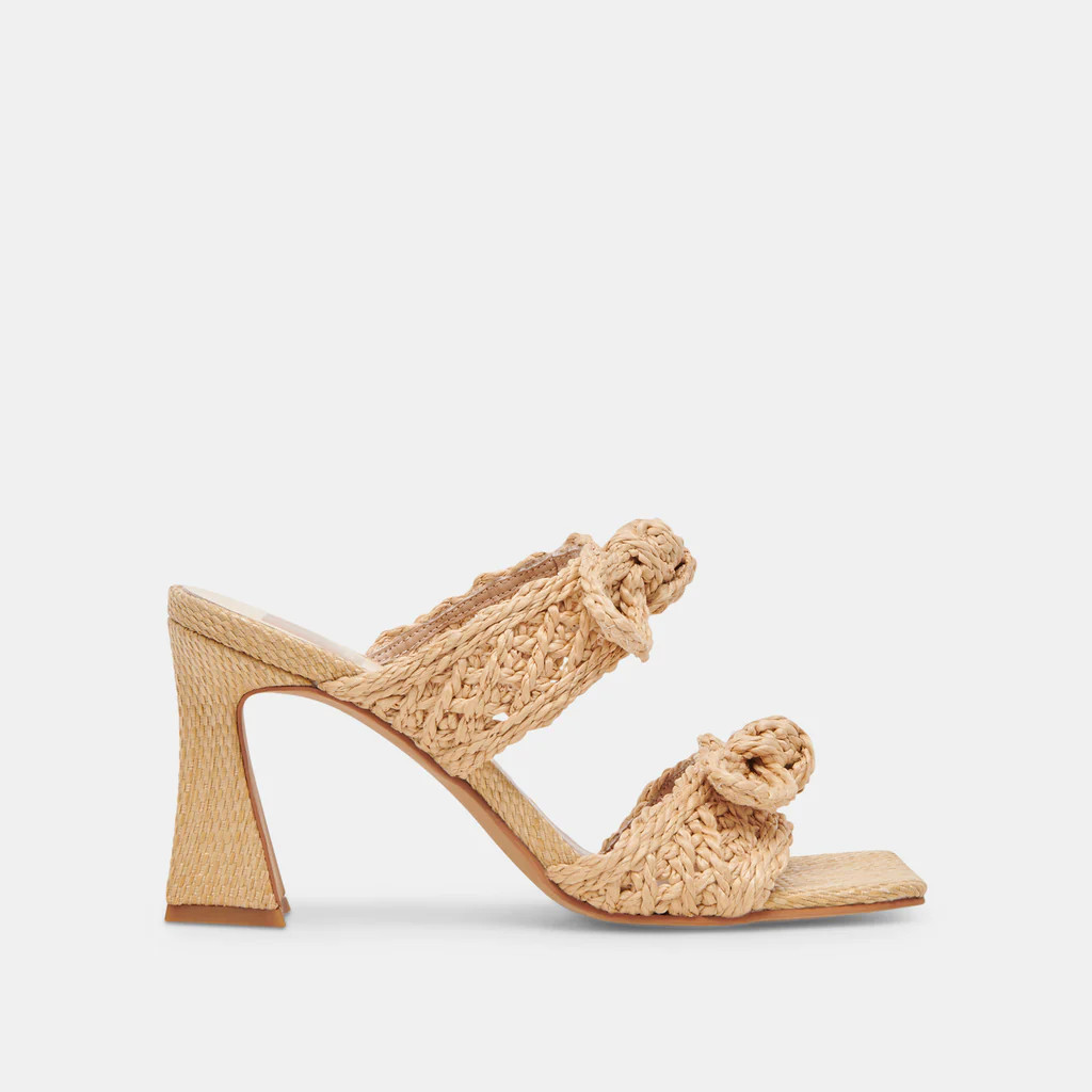 NIYAH HEELS LT NATURAL RAFFIA | DolceVita.com