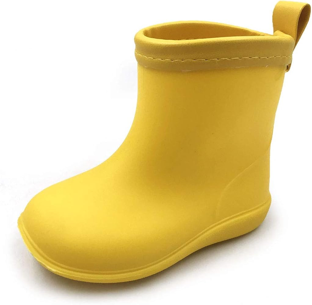 Amoji Baby Kids Easy On Rain Shoes Boots for Toddler Little Kid | Amazon (US)