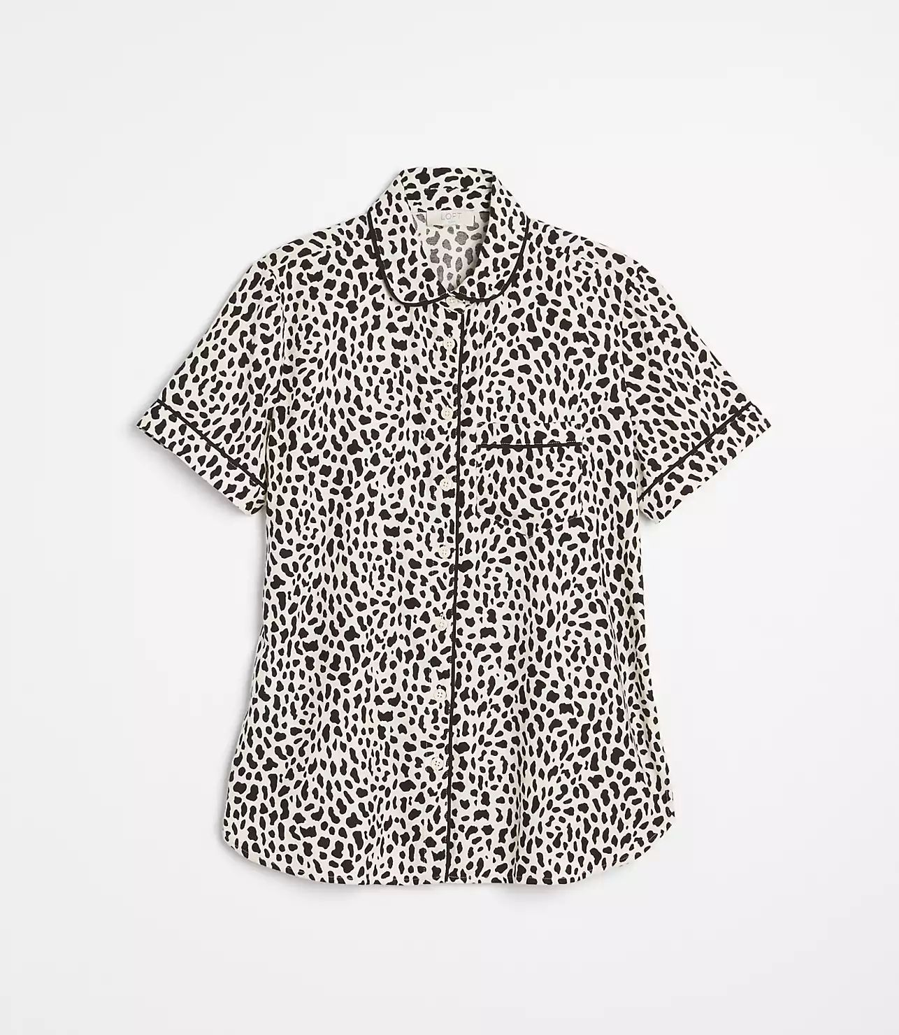 Cheetah Print Pajama Top | LOFT