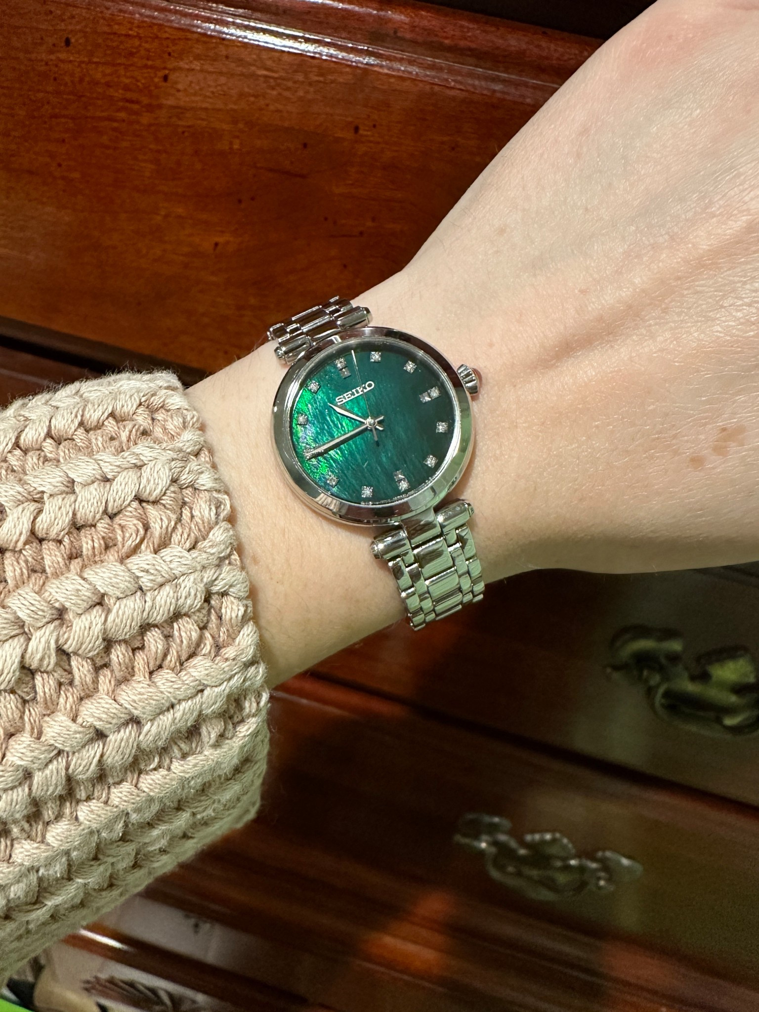 My favorite watch! Love the green face. Holiday Christmas gift idea. #LTKCyberWeek 

#LTKGiftGuide #LTKSaleAlert