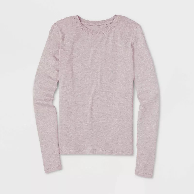 Women's Long Sleeve Brushed Knit T-Shirt - A New Day™ | Target