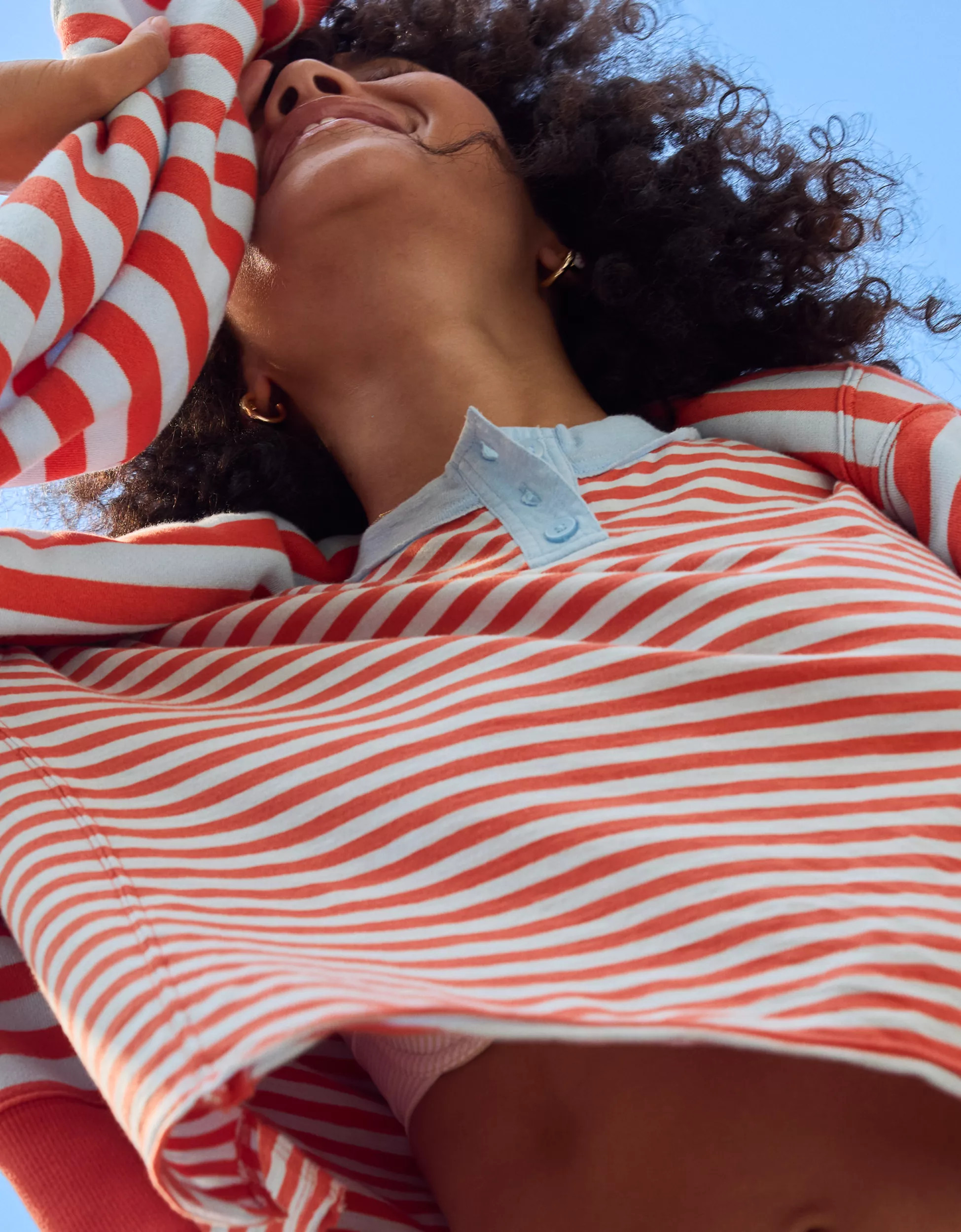 Aerie Remix Henley Cropped T-Shirt | Aerie