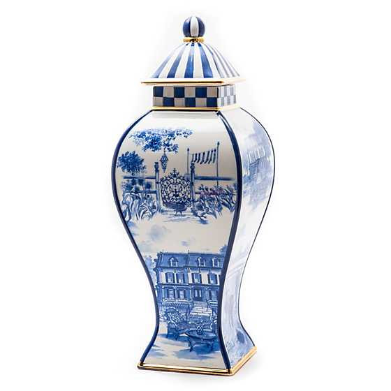 MacKenzie-Childs | Royal Toile Ginger Jar - Large | MacKenzie-Childs