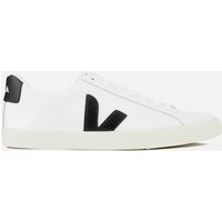 Veja Men's Esplar Leather Trainers - Extra White/Black - UK 7 | Coggles (Global)