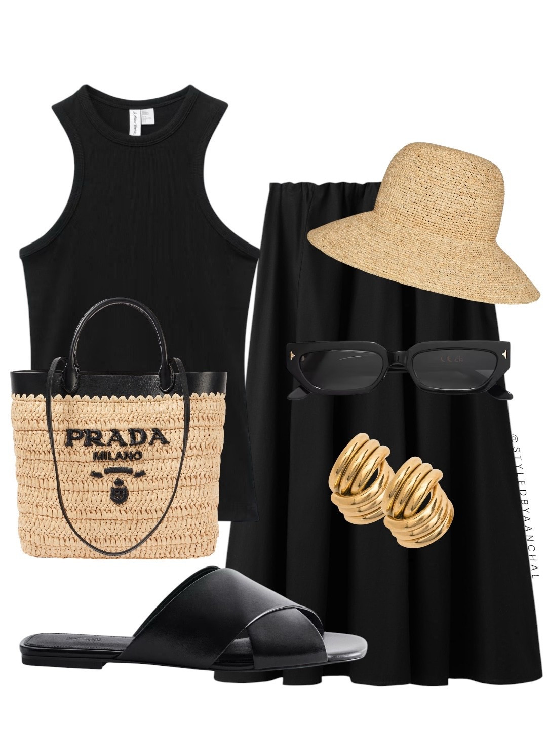 Black summer outfit with raffia accessories 


Raffia bag
Hm
Black sandals
& other stories 
Black sunglasses 
Black skirt
Black tank top
Hm
Summer outfit
Resort outfit
Resort style


#LTKSaleAlert #LTKU #LTKSeasonal