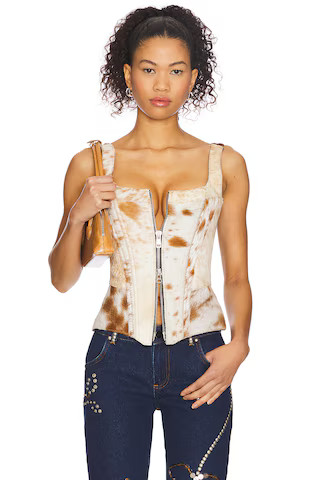 Understated Leather x REVOLVE Cowhide Bustier in Cow Pony Hair from Revolve.com | Revolve Clothing (Global)