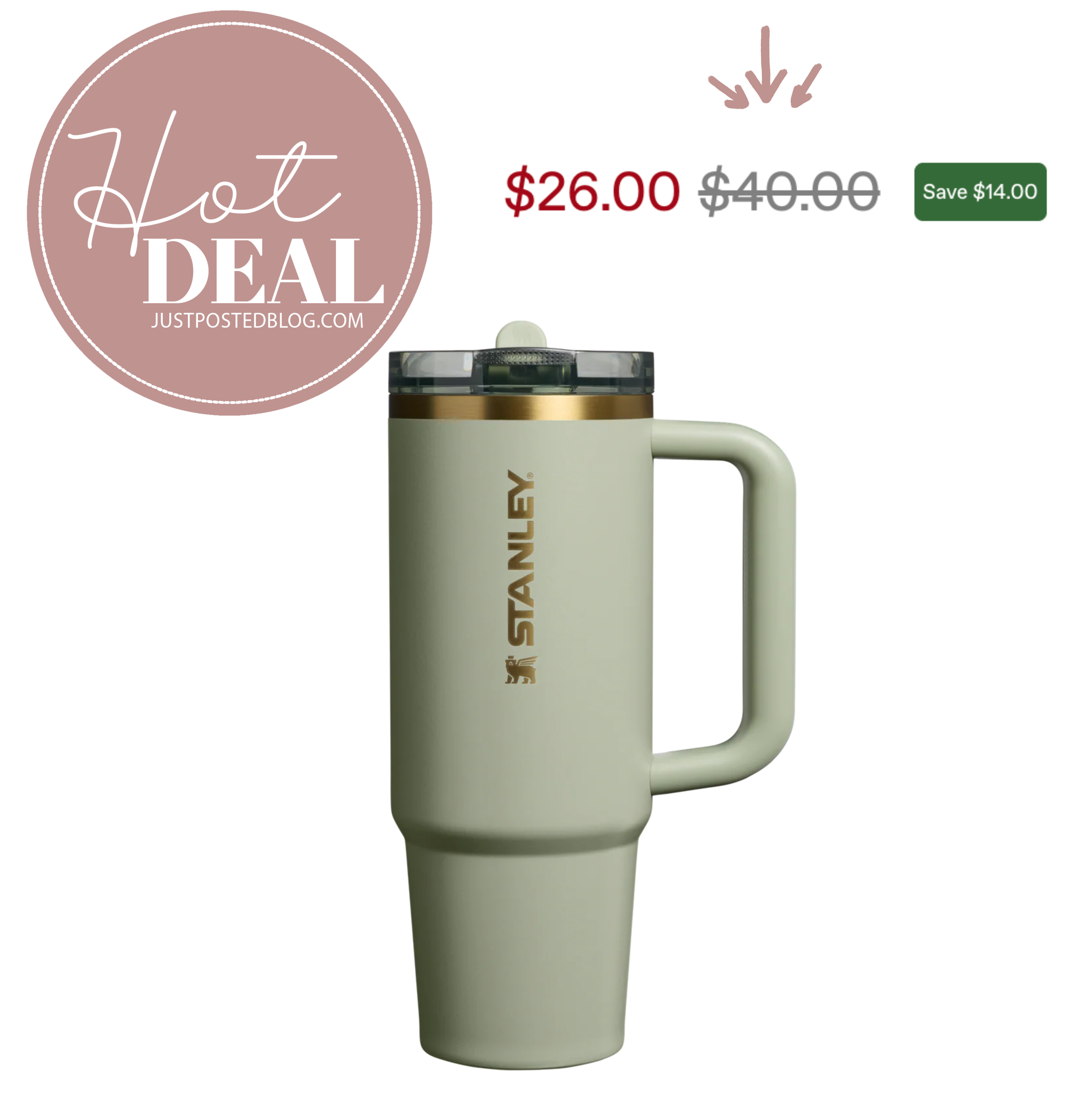 This Stanley is on sale right now!!! I love this color!!! 

 