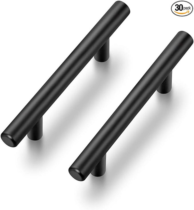 Ravinte 30 Pack | 5 Inch Cabinet Pulls Matte Black Stainless Steel Kitchen Drawer Pulls Cabinet H... | Amazon (US)