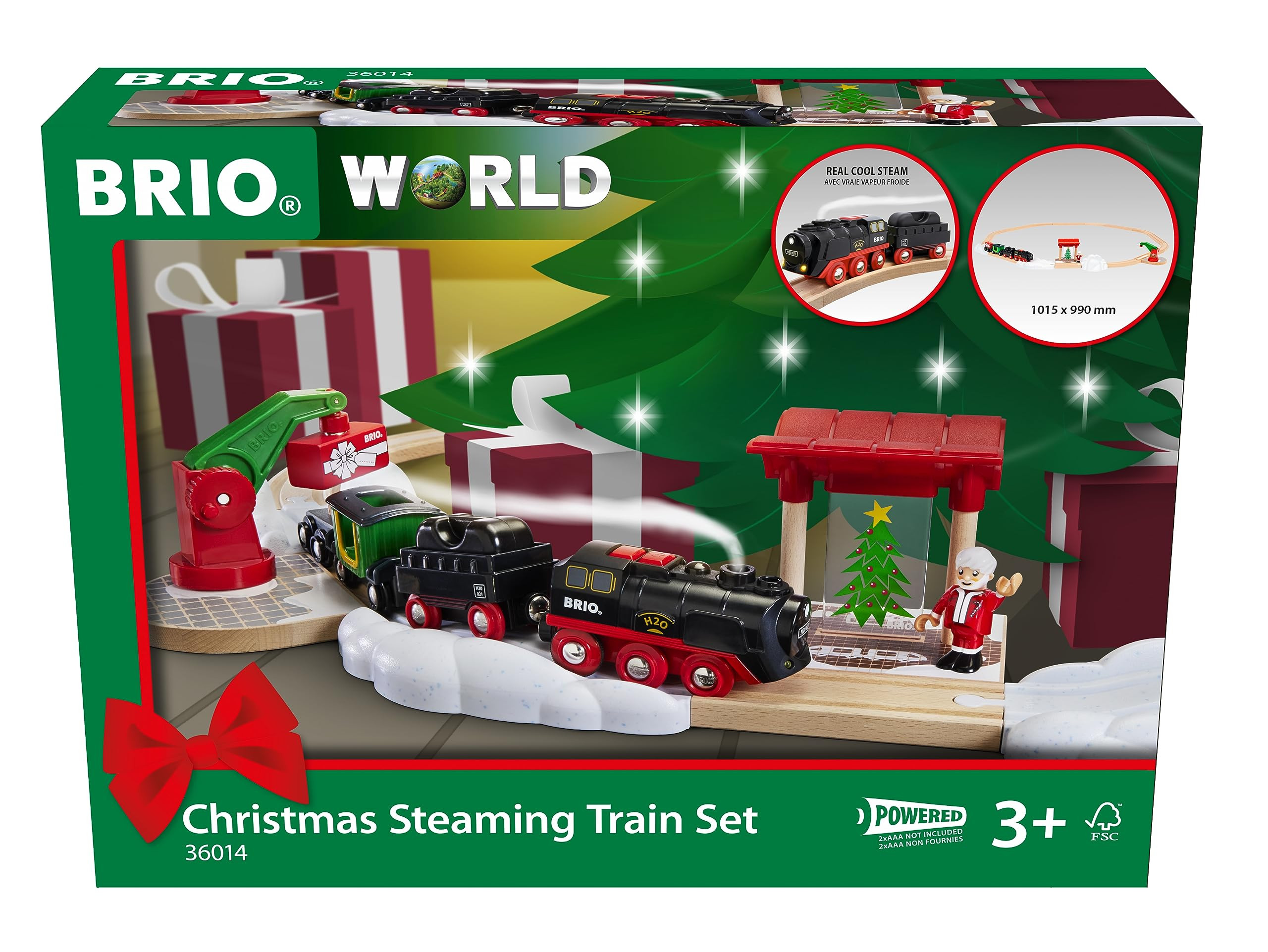 BRIO World - Christmas Steaming Train - Battery-Operated Train - 27-Pc Motorized Steam Engine for... | Amazon (US)