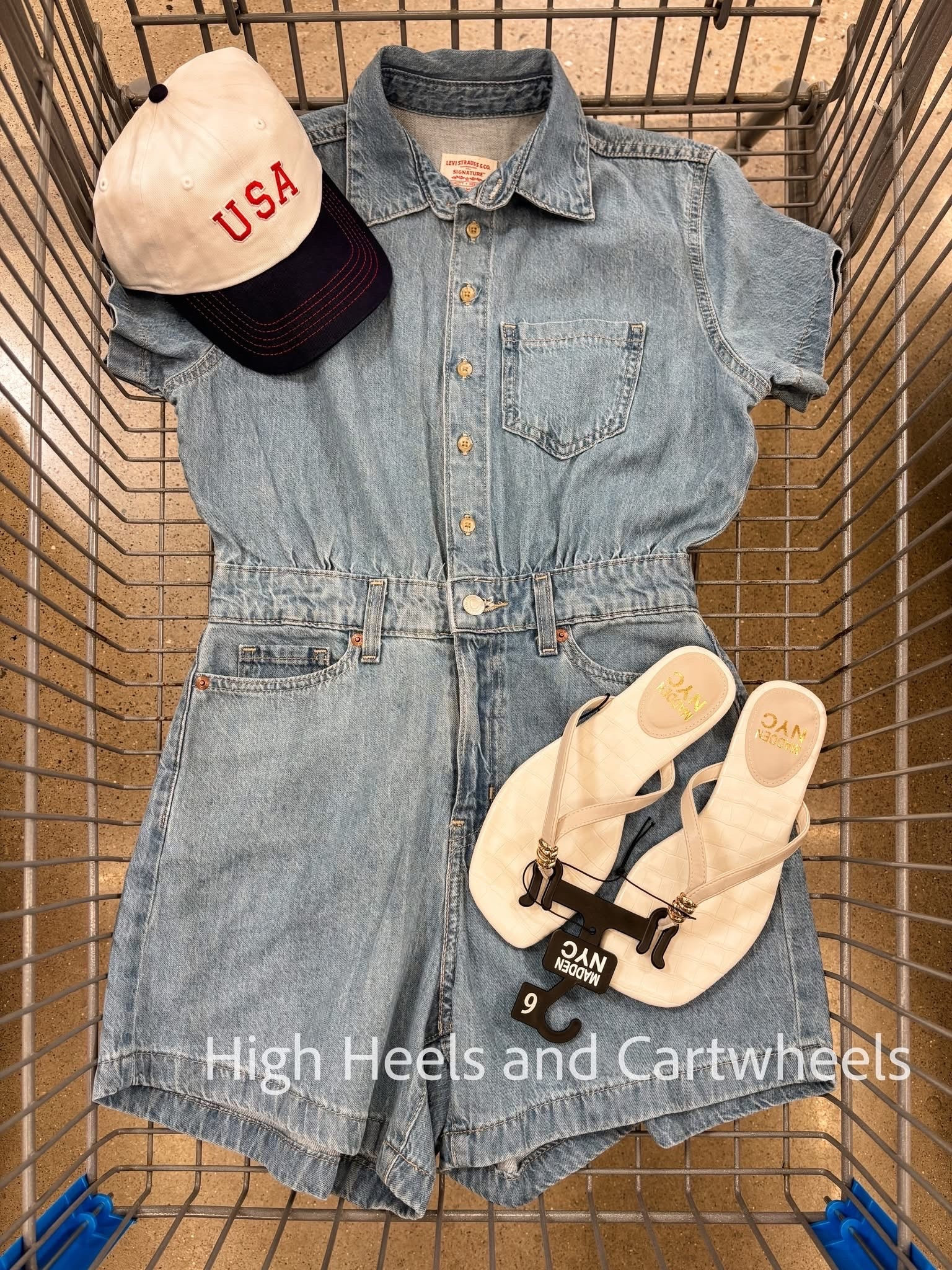 Loving this new denim romper!