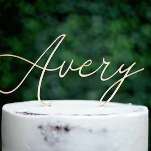 Wood Name Cake Topper, Custom Cake Topper, Birthday Cake Topper, Personalized Name Cake Topper, Baby | Etsy (US)