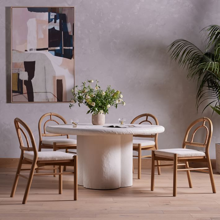 Malfa Round Dining Table (60") | West Elm (US)