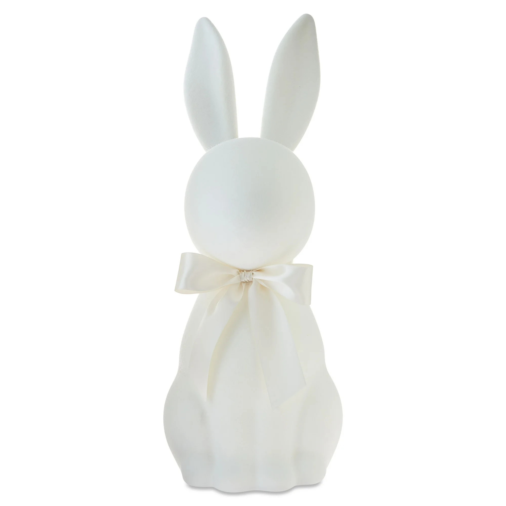 Flocked Bunny Tabletop Decoration, Ivory, 27", Easter by Way To Celebrate | Walmart (US)